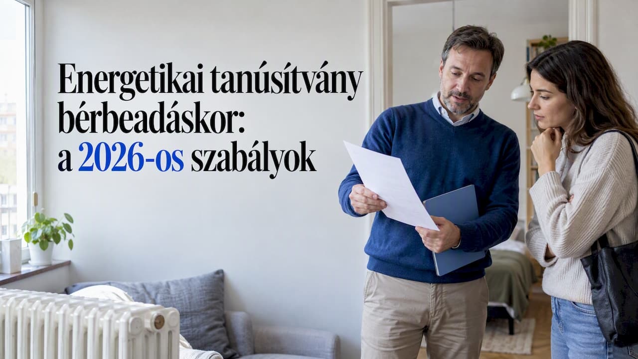 Energetikai tanúsítvány bérbeadáskor: a 2026-os szabályok